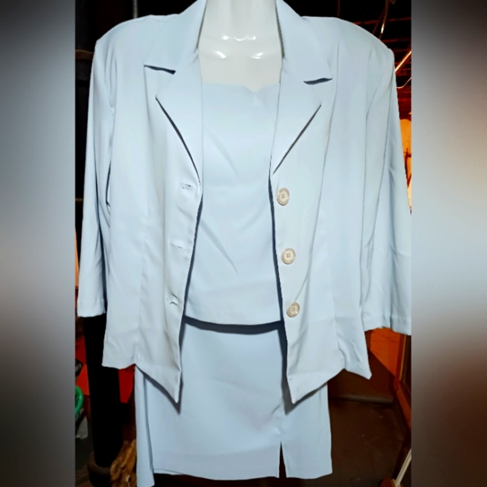 Breakin' Loose Sky Blue 3pc Suit Sz 11/12 juniors